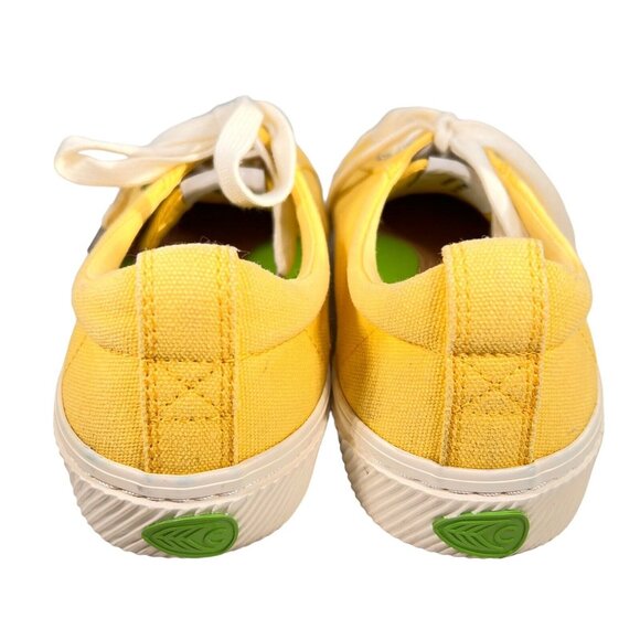 Cariuma OCA Low Yellow Canvas Sneakers Womens Sz 7 Mens 5.5 EU 38 Rio Brazil - Picture 3 of 13